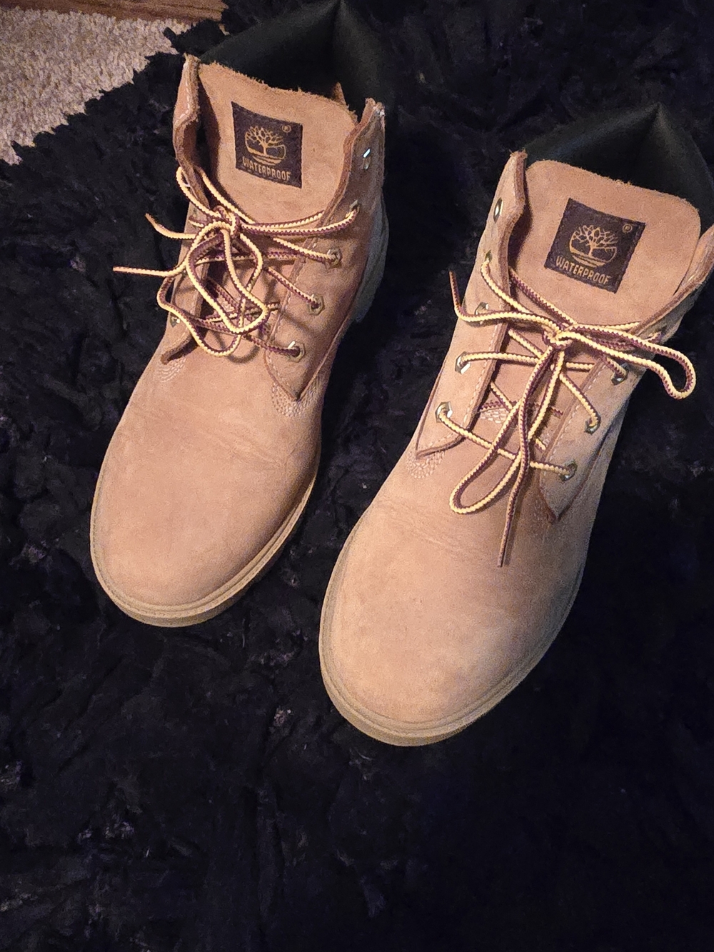 Timberland Men's Light Tan Suede Lace-Up Work Boots